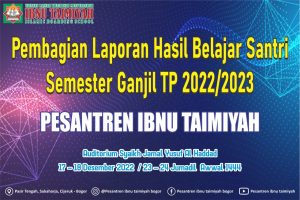 Read more about the article Pembagian Laporan Hasil Belajar Santri Semester Ganjil TP 2022/2023